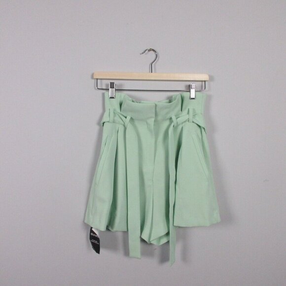 Storets Women's Blazer Scarlet Paperbag Waist Short Set Casual Turquoise S 754 - Picture 9 of 16